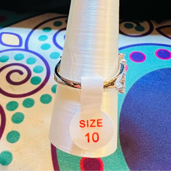 Bomb Party Ring RG72124 Daylight Symphony Lemon & Diamond CZ on Rhodium Plating - Picture 4 of 5